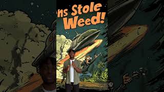 Aliens Stole My Weed!, Funny Alien T Shirt