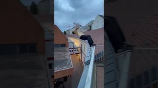 Parkour Jumps over DEATH gap gone wrong 😳 #parkour #freerunning #wien  #extreme