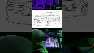 Full Size Truck Sketch #cardesign #carsketch #autosketchbook #art #autodesign