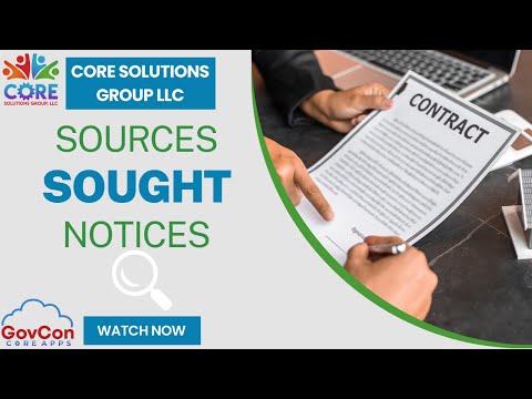 Sources Sought Notices - Don't Miss Out on Government Contracts!