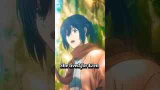 The Most tragic Love story 💔 Eren x Mikasa - Wanna be your 🥀#anime #amv #shorts #aot