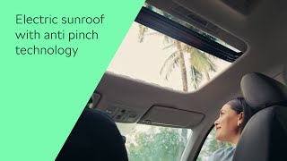 Škoda Kylaq | Electric sunroof with anti-pinch technology