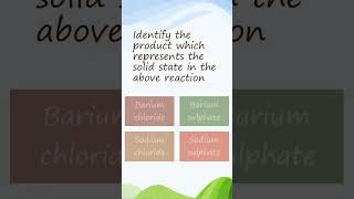 Barium chloride #Sodium sulphate #Sodium chloride #Barium sulphate #Comment your answer