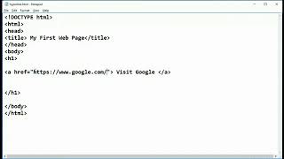 How to Create Hyperlink in HTML - HTML Tutorial in Hindi@NextGen97