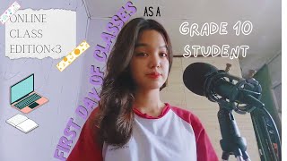 First week of online classes as a Grade 10 Student 🍃 📚 | Juwelllry C.