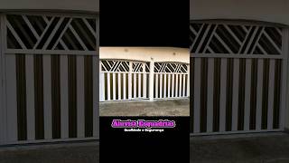 Portão automático de alumínio #portaoautomatico #automatização #portãodeslizante #reforma #construct