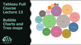 Bubble Chart and Treemaps in Tableau #tableaufullcourse #tableau