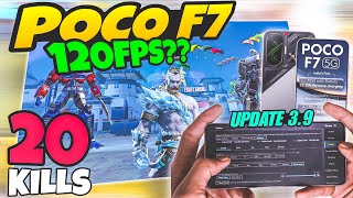 🔥Poco F7 BGMI 3.9 Update: 120fps Gameplay & Performance Review