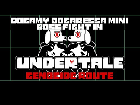 Undertale Genocide - Dogamy & Dogaressa Mini Boss Fight
