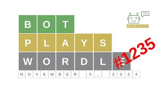 Nov 5, 2024 - Bot plays Wordle #1235 - How to guess today's word? Answer, hints, solution