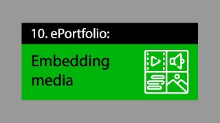 ePortfolio: Embedding Media
