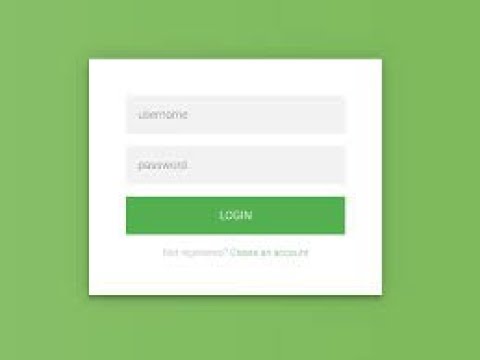 How To Create Login Page In HTML II HTML Me Login Page Banaye II HTML tutorial