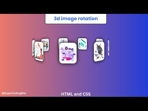 Image 3d Rotation using HTML and CSS | SuperCodingBits