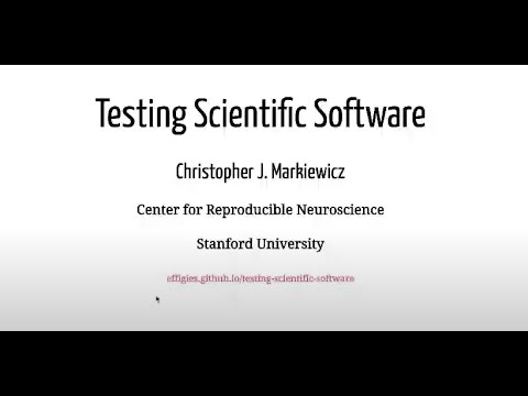 Nilearn Dev Days 2020 - Software day, Chris Markiewicz