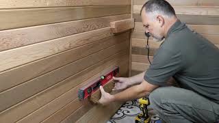 Custom Cedar Sauna Kit Installation