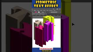 Isometric Text Effect-3D Text Effect In Photoshop