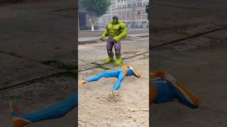 Green Goblin Throw Spider Man From Building - Spidey Hulk Take Revenge #shorts #shortsfeed #gta5