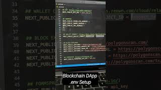 Blockchain DApp  env Setup  #coding #ethereumdevelopment #programming #javascript #solidity #ai
