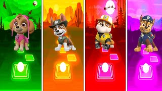 Paw Patrol Best of -Skye 🆚 Tracker 🆚 Rubble 🆚 Chase:Tiles Hop EDM Rush Gameplay🎯Tiles Hop Music Game