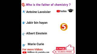 Who is father of Chemistry ? #shorts