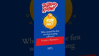 Who created the first word processing software?