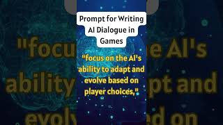 Writing AI Dialogue in Games within 10 Seconds| Quick Guide #Shorts #virals #ShortsVideo #viralreels