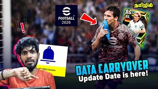 eFootball™ 2026 Big Update Date!! Data carryover list & upcoming packs and rewards.