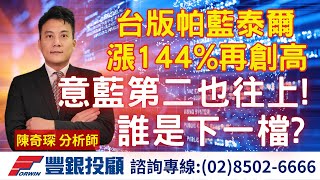 20250606 陳奇琛分析師｜台版帕藍泰爾漲144%再創高，意藍第二也往上!誰是下一檔?｜緯創、台積電、奇鋐、台光電、意藍、智通、世紀鋼