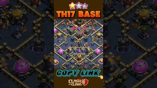 BEST TH17 LEGEND BASE ANTI 3 STAR ANTI AIR ATTACK #shorts
