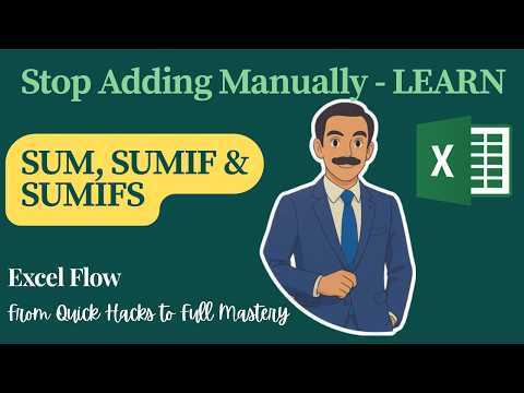 Stop Adding Manually! Learn SUM, SUMIF & SUMIFS in Excel the Smart Way by Excel Flow