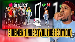 AMERICAN REACTS TO SIDEMEN TINDER IN REAL LIFE (YOUTUBE EDITION)