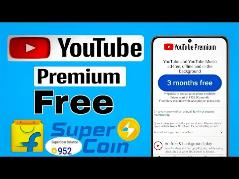 How To Redeem YouTube Premium By Flipkart Super Coins / How to get Youtube premium free/ 3 Months