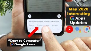 Google Apps Updates Roundup #2 - Google Lens "Copy to computer", YT Music Redesign & More.