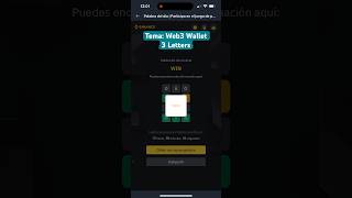 Tema: Web3 Wallet 3 Letters #shorts #binance #crypto #web3wallet #ganacriptomonedas