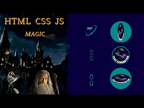 Animated Logo | shrink - jump - spin | HTML and CSS only | 2024