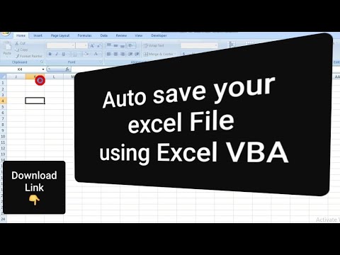 Auto Save Excel File After specific time using Excel VBA