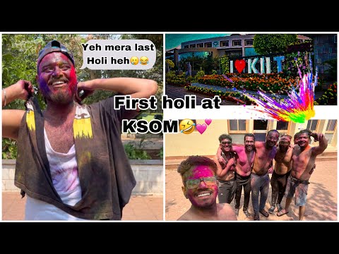 First holi celebration at @ksombbsr // #ksom #holi #celebration