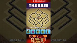 Th 8 New War Base Copy Link #clashofclans #th8 #baselink