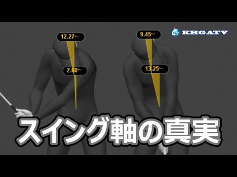 【デジタルゴルフレッスン】スイング軸の真実～前編・横方向の傾き