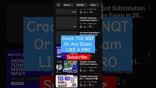 CRACK TCS NQT -TCS NQT Full playlist #tcsnqt2025 #tcsjobs #tcsnqt #walkininterview