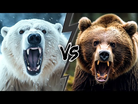 Fight: POLAR BEAR vs GRIZZLY BEAR [ Who would WIN? ]