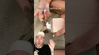 VIRAL DIY SAND TATTOO!😱 #beachlife #beachvibes #summershorts #beautyhacks #beautytips #summer