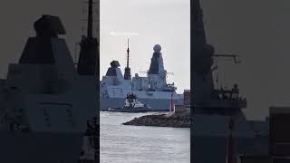 HMS Dauntless returns to sea for trials