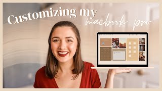 Macbook Pro Customization Tips - Change Folder Icons, Design Desktop wallpaper *Aesthetic & Easy*