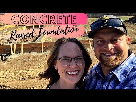Concrete for a raised foundation