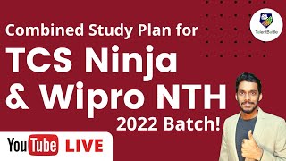 Combined study plan for TCS Ninja & Wipro NTH! 2022 batch !