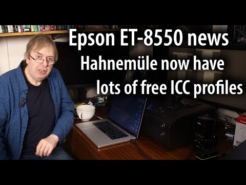 Hahnemüle have released a large collection [20+] of free ICC profiles for the Epson ET-8550/8500