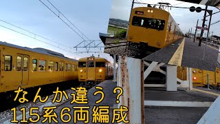 【6＝4＋2?!】115系A＋Gでの6両編成