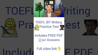 TOEFL Writing Practice Test #toefl #toeflwriting #toeflibt #toeflpreparation #testprep #english #esl