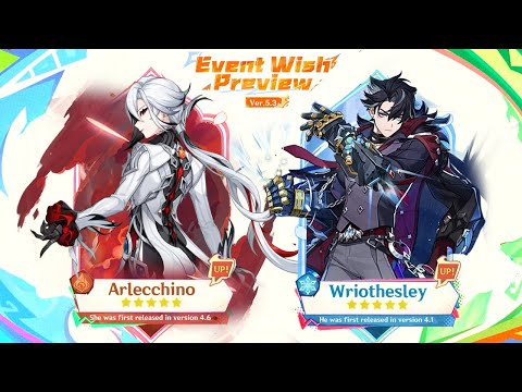 SPECULATION ON ARLECCHINO AND WRIOTHESLEY RERUN + 5.2 BANNERS CLARIFICATION - Genshin Impact